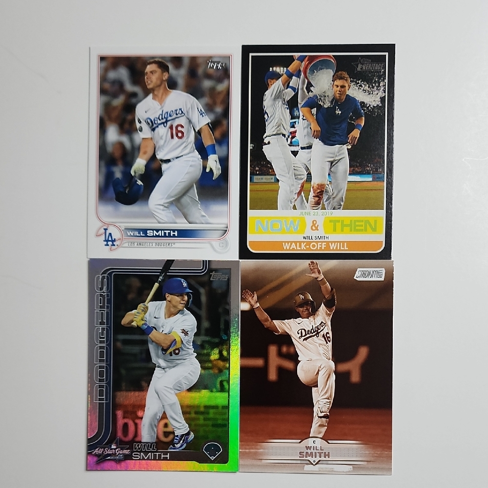 Will Smith 4 Card Baseball Lot